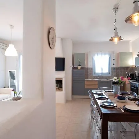 Cycladic House For 6ppl With Amazing View In Feriehus